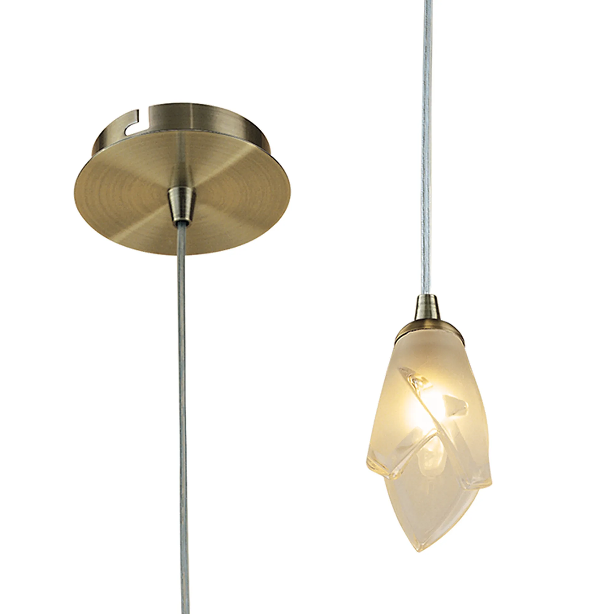 M0185AB  Pietra AB Pendant 1 Light